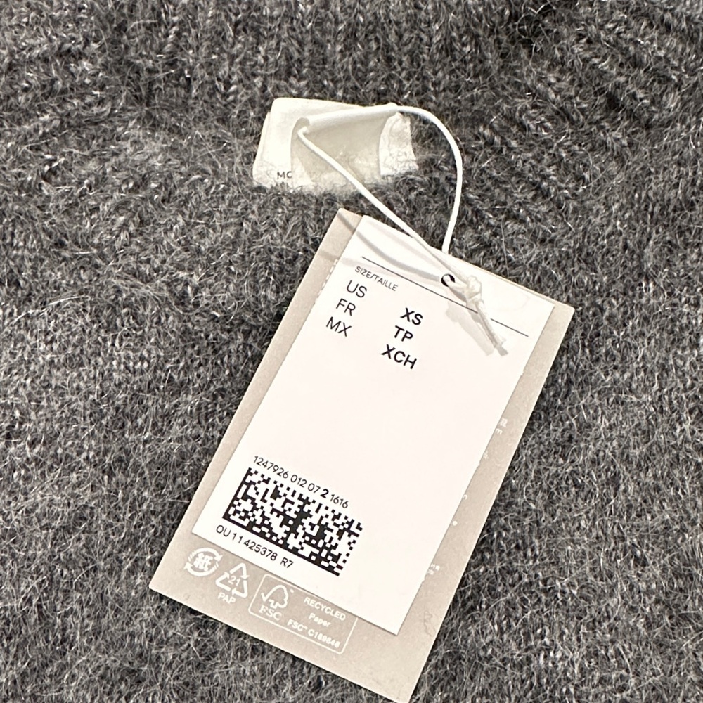 Gray Mohair Blend Sweater Set - Picture 5 of 5